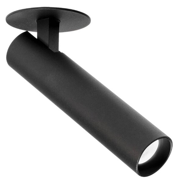 Wever & Ducré Lighting WEVER DUCRÉ spot LED Match 1.0 Półwpuszczany czarny 2700 K, czarny, salon / jadalnia, aluminium, nowoczesny