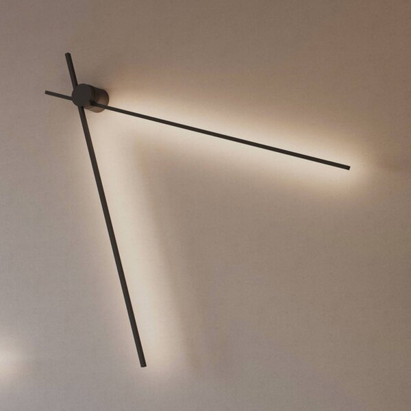 Wever & Ducré Lighting Lampa sufitowa Fil Spin 1.0, możliwość ściemniania, czarny, salon / jadalnia, aluminium, nowoczesny