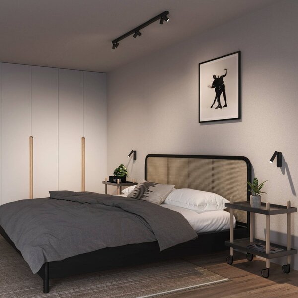 Wever & Ducré Lighting WEVER DUCRÉ Reflektor sufitowy LED Ceno 6.0, czarny, 2700 K możliwość ściemniania, czarny, salon / jadalnia, aluminium, nowoczesny
