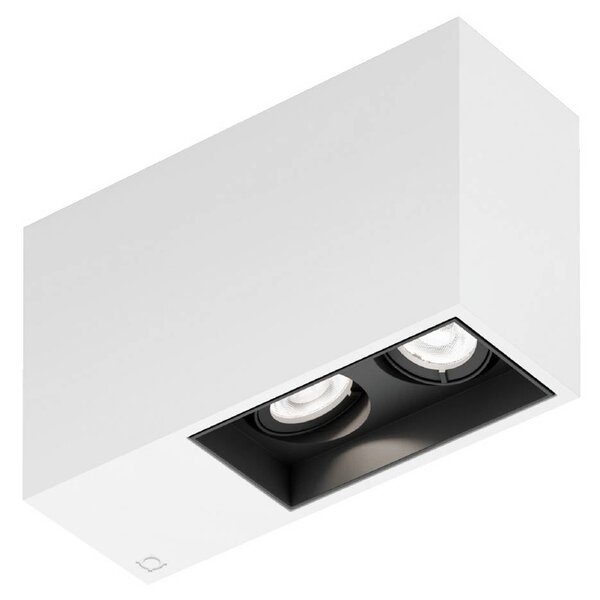 Wever & Ducré Lighting Oprawa sufitowa wpuszczana Plano petit 2.0, możliwość ściemniania, biały / opal, przedpokój, aluminium, nowoczesny