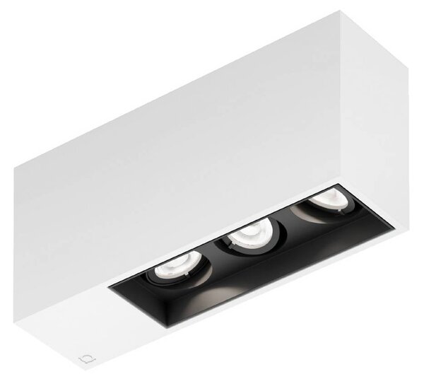 Wever & Ducré Lighting Oprawa sufitowa wpuszczana Plano petit 3.0, możliwość ściemniania, biały / opal, przedpokój, aluminium, nowoczesny