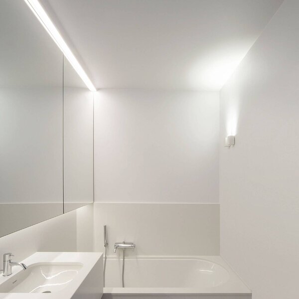 Wever & Ducré Lighting Kinkiet zewnętrzny Train 2.0, możliwość ściemniania, biały / opal, aluminium, nowoczesny