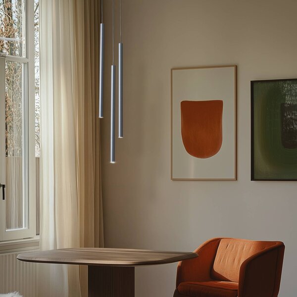 Lampa wisząca Sopel 3 SIGMA, możliwość ściemniania, czarny, salon / jadalnia, metal, nowoczesny