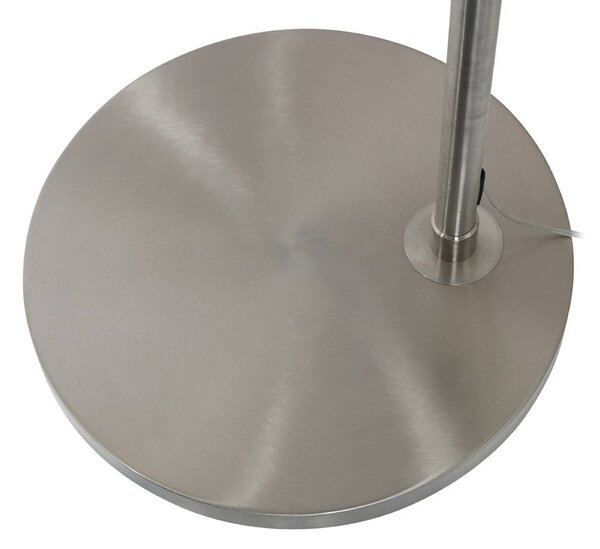Steinhauer Lampa łukowa - lampa stojąca Sparkled Light, możliwość ściemniania, aluminiowy / szary / cynkowy, salon / jadalnia, metal, nowoczesny