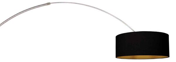 Steinhauer Lampa łukowa - lampa stojąca Sparkled Light, możliwość ściemniania, aluminiowy / szary / cynkowy, salon / jadalnia, metal, nowoczesny