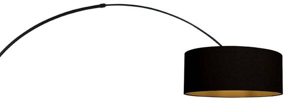 Steinhauer Lampa łukowa - lampa stojąca Sparkled Light, możliwość ściemniania, czarny, salon / jadalnia, metal, nowoczesny