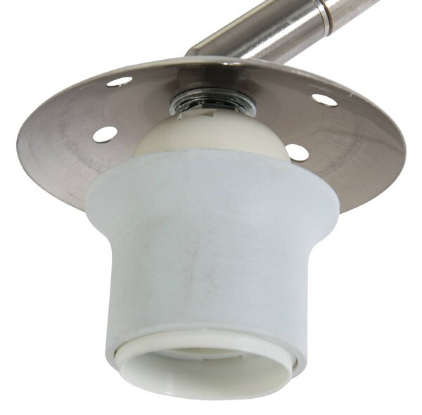 Steinhauer Lampa łukowa - lampa stojąca Sparkled Light, możliwość ściemniania, aluminiowy / szary / cynkowy, salon / jadalnia, metal, nowoczesny