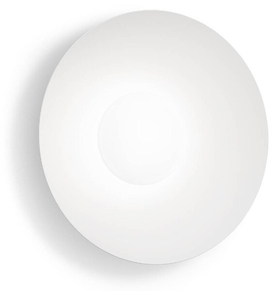 Wever & Ducré Lighting Kinkiet Clea 1.0, możliwość ściemniania, biały / opal, salon / jadalnia, aluminium
