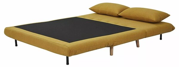 Musztardowa rozkładana sofa SPIKE II