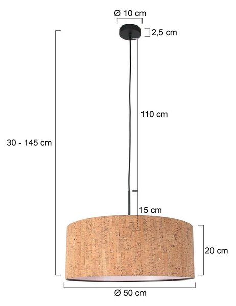 Steinhauer Lampa wisząca Sparkled Light, możliwość ściemniania, brązowy / rdzawy, salon / jadalnia, metal, nowoczesny