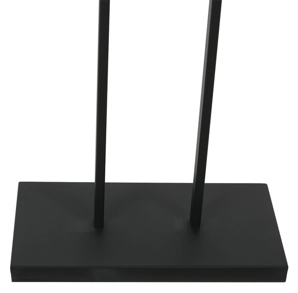 Steinhauer Lampa stojąca Stang, możliwość ściemniania, czarny, salon / jadalnia, metal, nowoczesny
