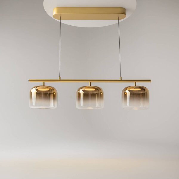 Maytoni Lampa wisząca Spirito, możliwość ściemniania, mosiężny / złoty, salon / jadalnia, metal, nowoczesny