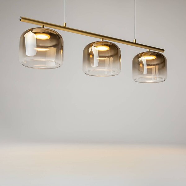 Maytoni Lampa wisząca Spirito, możliwość ściemniania, mosiężny / złoty, salon / jadalnia, metal, nowoczesny