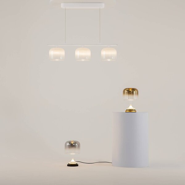 Maytoni Lampa wisząca Spirito, możliwość ściemniania, biały / opal, salon / jadalnia, metal, nowoczesny