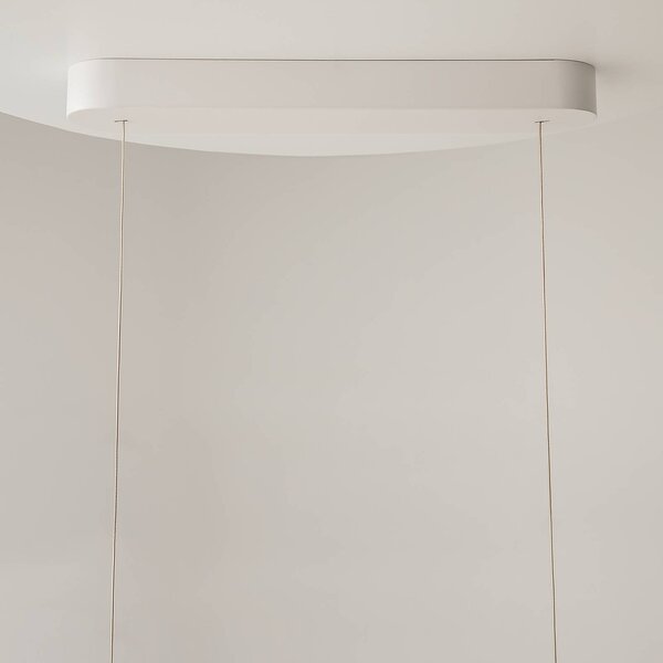 Maytoni Lampa wisząca Spirito, możliwość ściemniania, biały / opal, salon / jadalnia, metal, nowoczesny