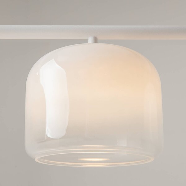Maytoni Lampa wisząca Spirito, możliwość ściemniania, biały / opal, salon / jadalnia, metal, nowoczesny