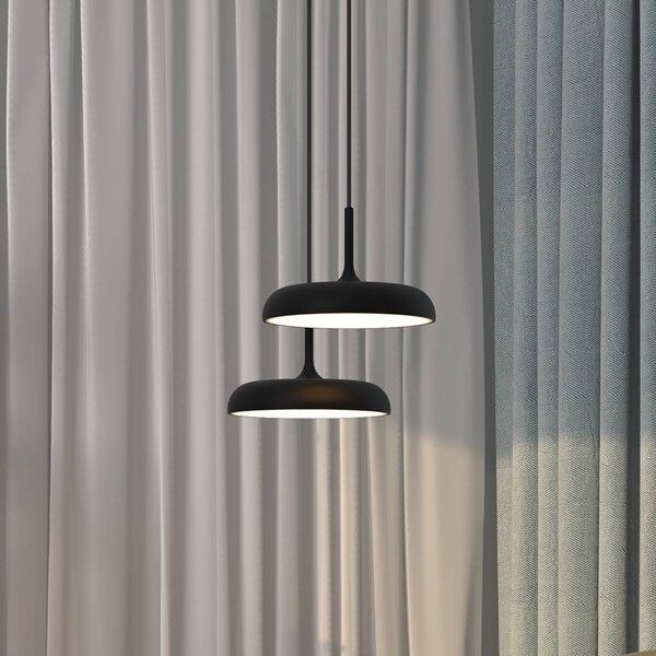 Maytoni Lampa wisząca Gerhard, czarny, salon / jadalnia, metal, nowoczesny