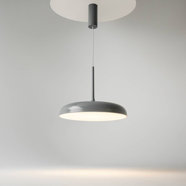 Maytoni Lampa wisząca Gerhard, aluminiowy / szary / cynkowy, salon / jadalnia, metal, nowoczesny