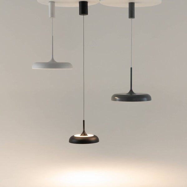 Maytoni Lampa wisząca Gerhard, aluminiowy / szary / cynkowy, salon / jadalnia, metal, nowoczesny