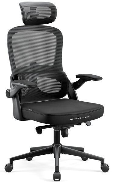 Ergonomiczny fotel do pracy w biurze Diablo V-Light czarny