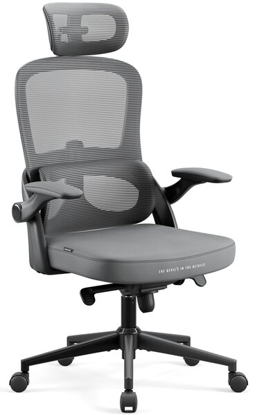 Ergonomiczny fotel do pracy w biurze Diablo V-Light szary