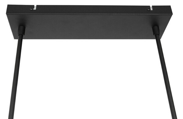 Steinhauer Lampa wisząca Stang, możliwość ściemniania, czarny, salon / jadalnia, metal, nowoczesny