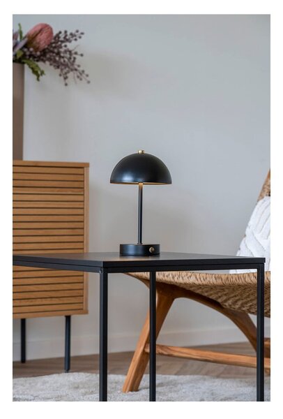 Lampa stołowa LED w kolorze czerni z połyskiem (wysokość 25 cm) Holt – House Nordic