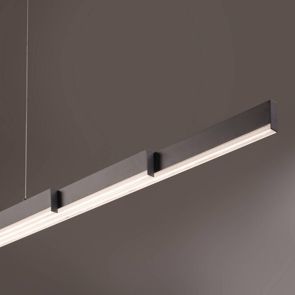 FISCHER & HONSEL Lampa wisząca Vayana, możliwość ściemniania, aluminiowy / szary / cynkowy, salon / jadalnia, metal, nowoczesny