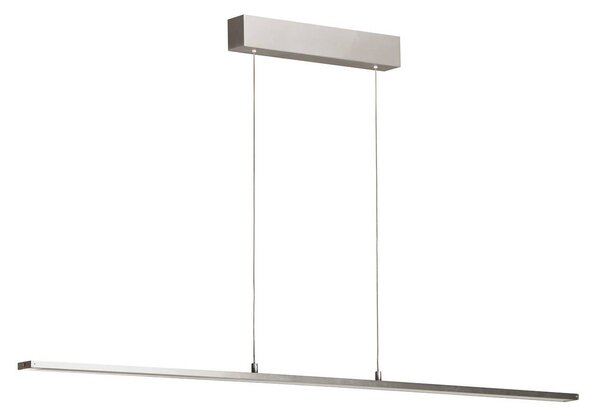 FISCHER & HONSEL Lampa wisząca Marlo, możliwość ściemniania, aluminiowy / szary / cynkowy, salon / jadalnia, metal, nowoczesny