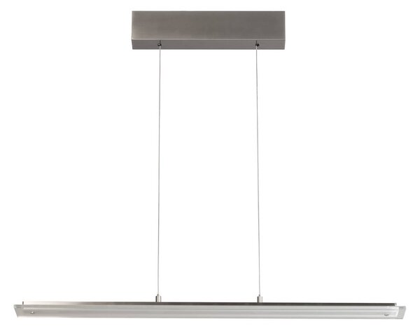 FISCHER & HONSEL Lampa wisząca Torvi, możliwość ściemniania, aluminiowy / szary / cynkowy, salon / jadalnia, metal, nowoczesny