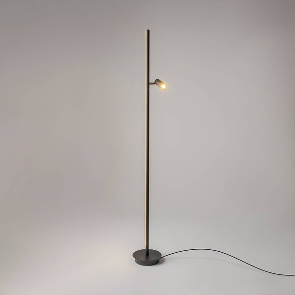 Maytoni Lampa stojąca LED Thin, możliwość ściemniania, czarny, salon / jadalnia, aluminium, nowoczesny