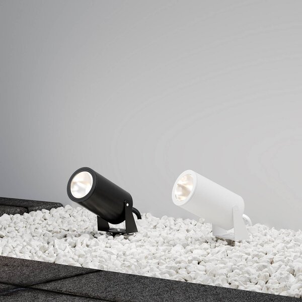 Maytoni reflektor z grotem ziemnym LED Bern, biały, aluminium, IP65 Bern, biały / opal, aluminium