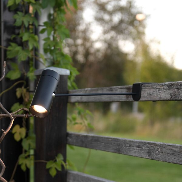 Konstsmide Lampa stołowa LED z akumulatorem Multi, czarna, wysokość 30 cm, IP54 możliwość ściemniania, czarny, salon / jadalnia, aluminium, nowoczesny