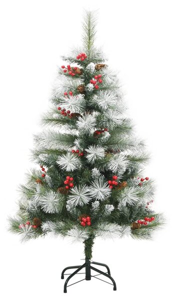 Sztuczna choinka na zawiasach, z szyszkami i jagodami, 150 cm