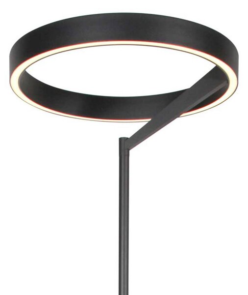 Steinhauer Lampa stojąca Mykty, możliwość ściemniania, czarny, salon / jadalnia, metal, nowoczesny