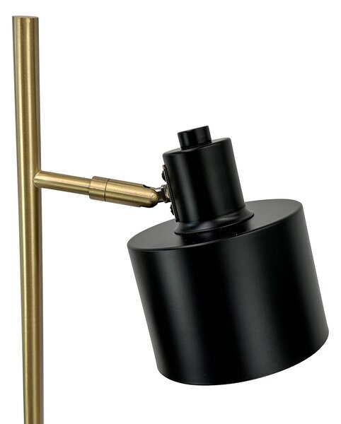Dyberg Larsen Lampa stojąca Ocean, czarny, salon / jadalnia, metal, skandynawski