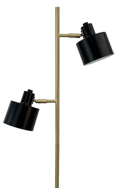 Dyberg Larsen Lampa stojąca Ocean, czarny, salon / jadalnia, metal, skandynawski