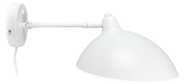 Dyberg Larsen Kinkiet Futura, biały / opal, salon / jadalnia, metal, skandynawski