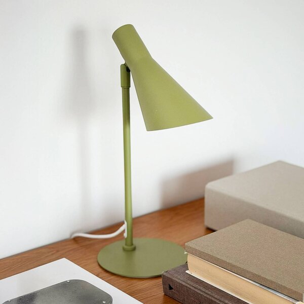 Dyberg Larsen Lampa stołowa DL12 Mini, zielony, salon / jadalnia, metal, skandynawski
