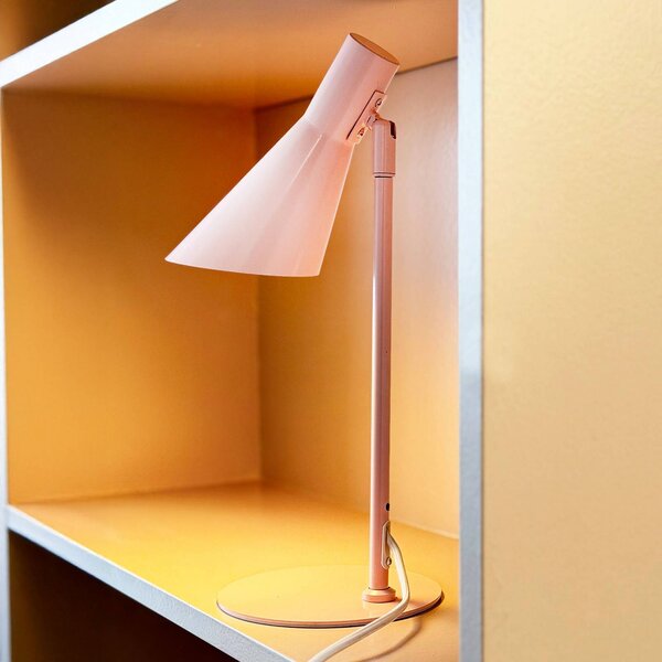 Dyberg Larsen Lampa stołowa DL12 Mini, fioletowy / różowy / bladoróżowy, salon / jadalnia, metal, skandynawski