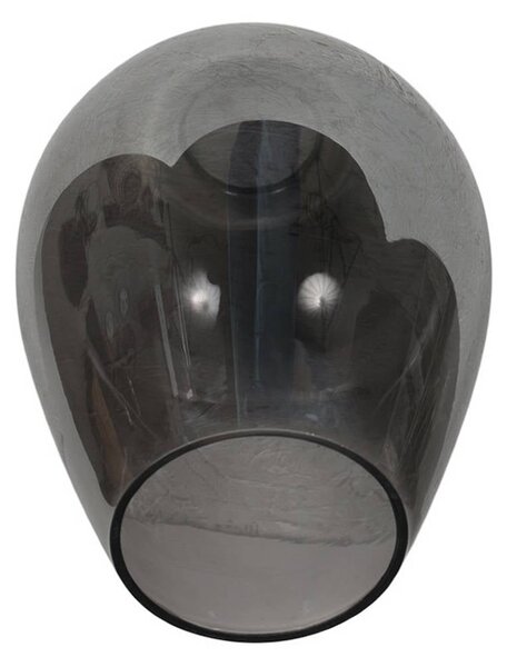 Mexlite Lampa sufitowa Bloeba, możliwość ściemniania, aluminiowy / szary / cynkowy, salon / jadalnia, szkło