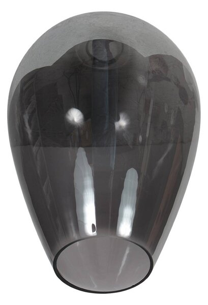 Mexlite Lampa stołowa Bloeba, aluminiowy / szary / cynkowy, salon / jadalnia, szkło