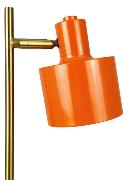 Dyberg Larsen Lampa stołowa Ocean Mini, możliwość ściemniania, żółty / pomarańczowy, salon / jadalnia, metal, skandynawski