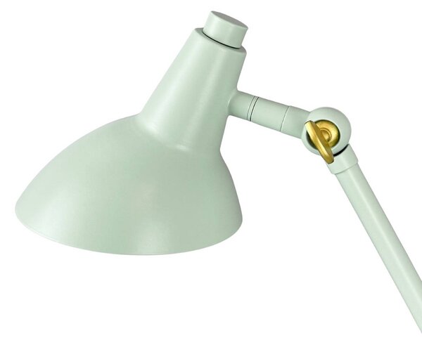 Dyberg Larsen Lampa stołowa Vela, zielony, salon / jadalnia, metal, skandynawski