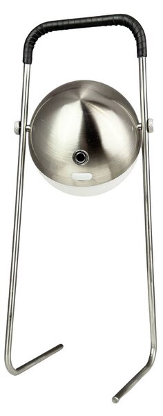 Dyberg Larsen Lampka stołowa LED Mova, czarna, IP44 możliwość ściemniania, chromowy / srebrny, salon / jadalnia, metal, skandynawski