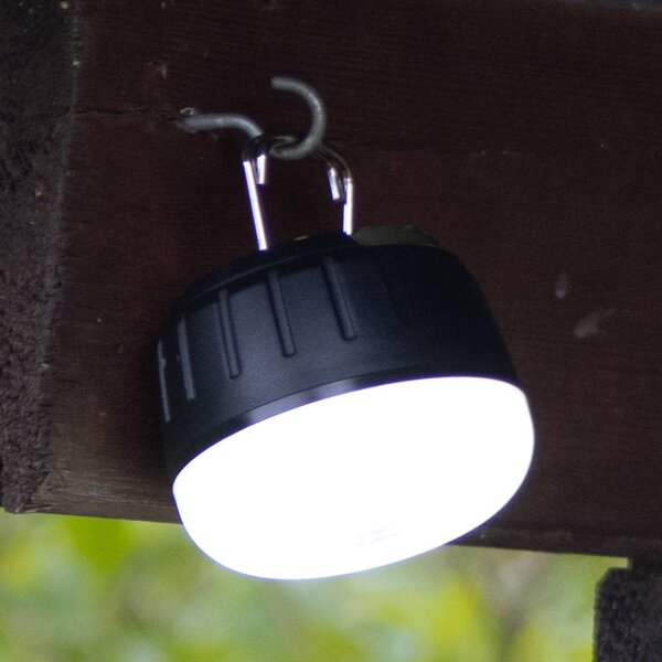 FH Lighting Lampa zewnętrzna LED na akumulator 850948, czarno-biała, Ø 7 cm, tworzywo możliwość ściemniania, czarny, tworzywo sztuczne, nowoczesny