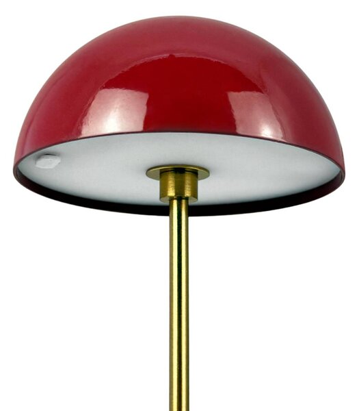 Dyberg Larsen Lampa stołowa Along, możliwość ściemniania, mosiężny / złoty, salon / jadalnia, metal, skandynawski