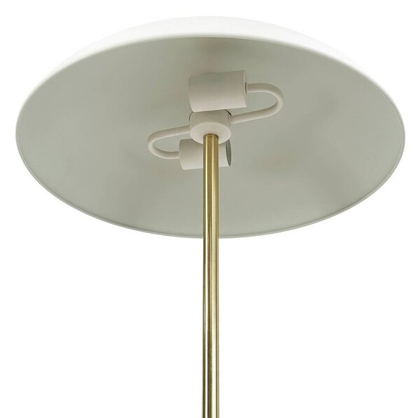 Dyberg Larsen Lampa stojąca Globus, mosiężny / złoty, salon / jadalnia, metal, skandynawski