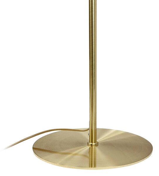Dyberg Larsen Lampa stojąca Globus, mosiężny / złoty, salon / jadalnia, metal, skandynawski