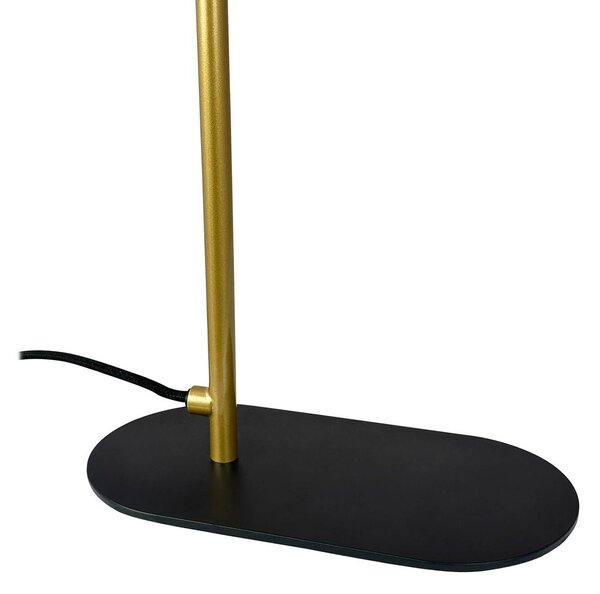 Dyberg Larsen Lampa stołowa Arch Mini, czarny, salon / jadalnia, metal, skandynawski